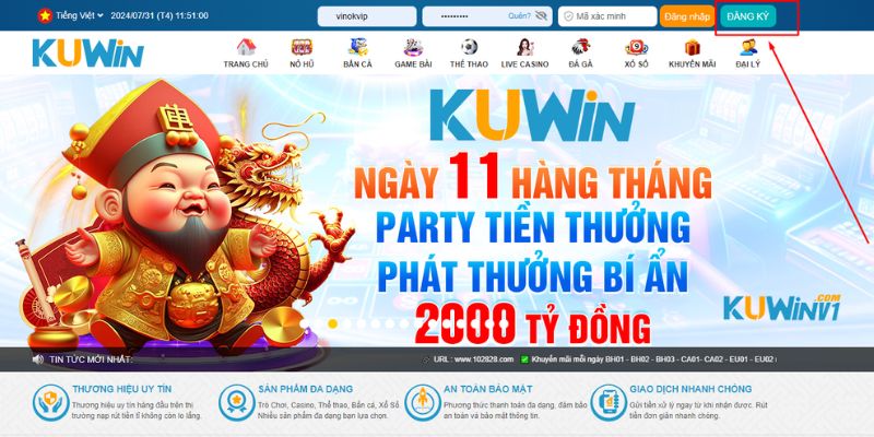 Điều kiện để đăng ký Kuwin