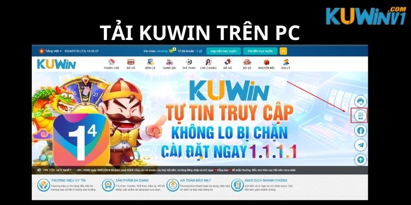 Tải app Kuwin PC bằng QR Code